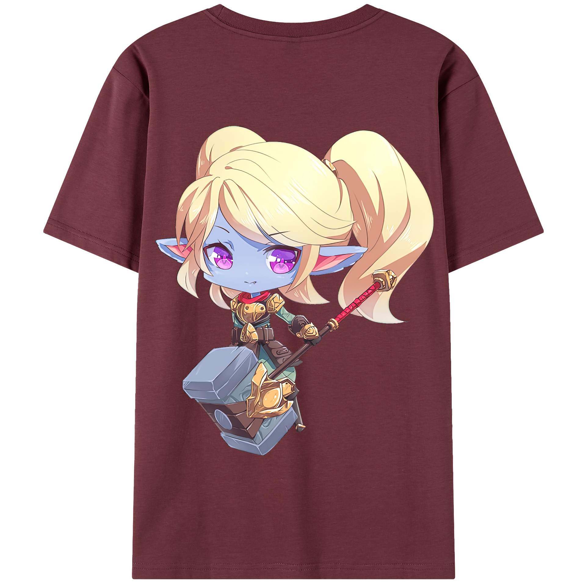リーグ・オブ・レジェンド League of Legends LOL 綿100％半袖Tシャツ（背面プリント）